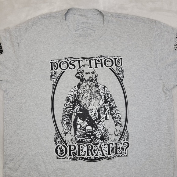 Grunt Style T Shirt Men XXL Patriot Military Veteran Tactical‎ 2A Washington 216 - Picture 2 of 6